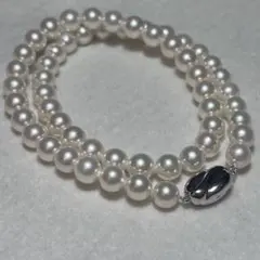 MIKIMOTO 本真珠 ネックレス パール ブルーグレー 約6.5-7.0mm - メルカリ