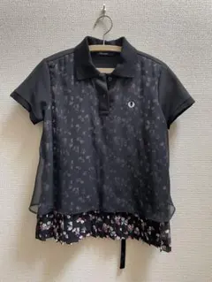 FRED PERRY 花柄レイヤードポロシャツ 半袖