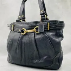 1188 COACH Hamptons Satchel 2way Black - メルカリ