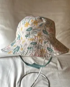 パタゴニア　キッズ　帽子　6-12M ベビー・サン・バケツ・ハット　花柄