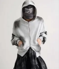 EPNK Cropped spray zip hoodie