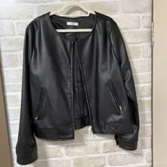 ブラック ジップアップ ジャケット