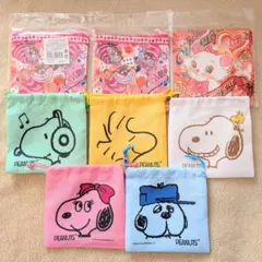 【未使用】巾着袋　8枚　スヌーピー　ディズニー