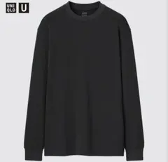 UNIQLOヒートテックコットンクルーネックT（長袖）ブラック