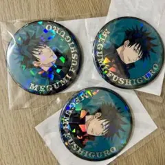 呪術廻戦 伏黒恵 ハピクロ ホロホロ缶バッジ