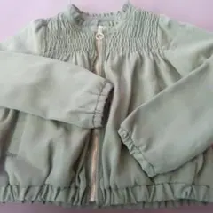 axes femme オリーブグリーン ノーカラージャケットのサムネイル