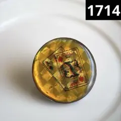 ⭐︎2点目から半額⭐︎ヴィンテージピンバッジ　フランス　ピンズ　トランプ　スペードのサムネイル