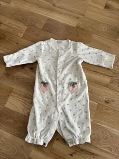 petit main いちご柄　ロンパース 50-70cm