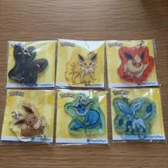 6個セット ブイズ チャーム ポケモン ブラッキー イーブイ グレイシア
