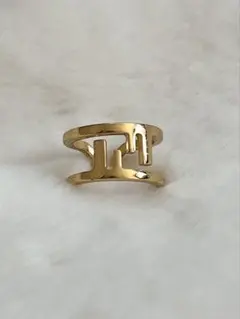 FENDI FFロゴ ゴールド リング 指輪のサムネイル
