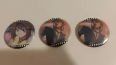 遊戯王　原画展　缶バッジ　城之内+杏子