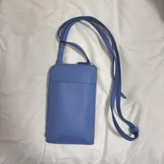 UNIQLO ユニクロ　ライトブルー スマホショルダーバッグ