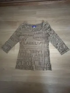 BURBERRY BLUE LABEL 五分袖 Tシャツ カーキ