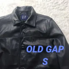 OLD GAP カーコート レザー ジャケット 90s S ブラック 野村訓市