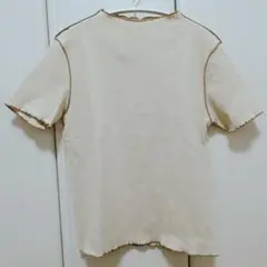 GU リブバイカラーメローコンパクトT ナチュラル