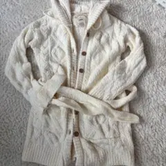 gelato pique ジェラピケ　アイボリー フード付きルームウェア　ガウン