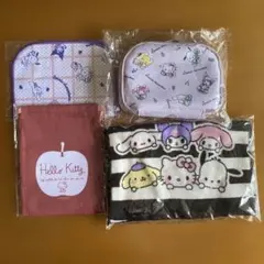 サンリオキャラクターグッズ4点セット　ハローキティマイメロ等
