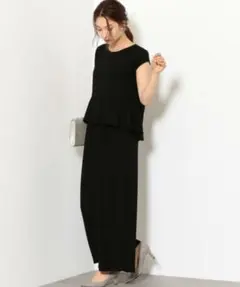 新品未使用 グリーンレーベル ペプラム オールインワン ユナイテッドアローズ