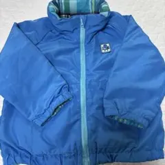 クレードスコープ　90 キッズ ジャケット 青色 チェック柄