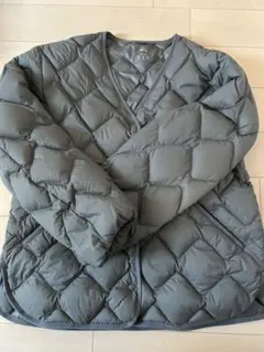 ユニクロ　ウルトラライトダウン　リラックスジャケット　キルト　M グレー