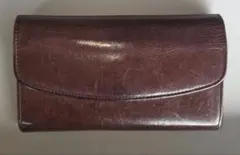 COACH ダークブラウン レザー 長財布