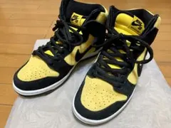 【大人気】Nike SB Dunk High ブラック/イエロー