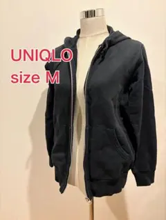 UNIQLO ユニクロ　黒 パーカー M
