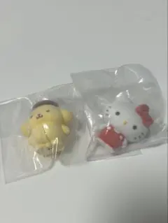 サンリオ　ふわふわフロッキードール　キティ　プリン　セット