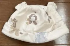 ジェラートピケ ベビー用帽子 アニマル柄