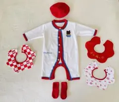 ベビー服 ロンパースセット クマ刺繍