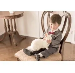 男の子 ベビー スーツ ロンパース 結婚式 入園式 グレー90cm