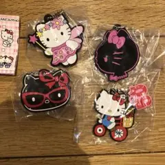 ガチャ　ハローキティ　ラバーキーホルダーコレクション　4種セット