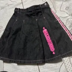美品♡MEZZO PIANO ♡デニムプリーツスカート 厚手♡１３０