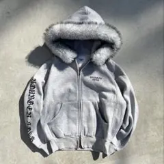 younger song OE logo far zip hoodie