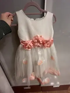 フラワー装飾付きドレス 120cm