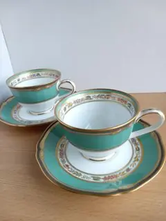美品 ノリタケ シェフィールド ティーカップ＆ソーサー 3客セット