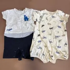 プティマイン　ロンパース 半袖　２枚セット
