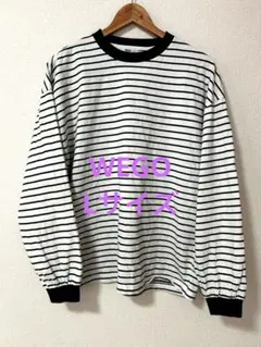 WEGO ウイゴー　ボーダー　ロンT カットソー　Lサイズ