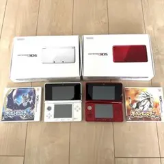 Nintendo 3DS ホワイト 本体　ポケモンソフト