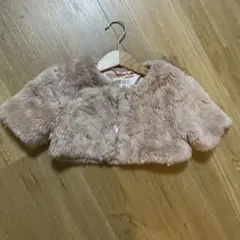 H&M ショート丈 ファーコート 100