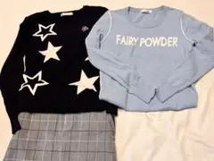 FAIRY POWDER 長袖カットソーとスカートセット