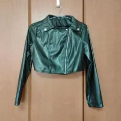 【最終値下げ】　Chiquease PUレザー ショート丈 バイカージャケット