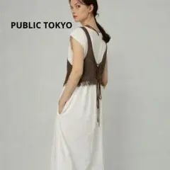 PUBLIC TOKYO ビスチェ　ワンピース　セット　春服　きれいめ　Tシャツ