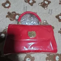 ハローキティ 持ち手付きロングストラップショルダープレートバッグ