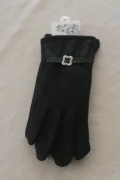 新品未使用　手袋　女性用　黒　レース