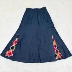 ✨極美品/現行✨ブルーレーベルクレストブリッジ ロングスカート リバーシブル クレストブリッジチェックカラミクロスロングスカート