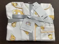 GU キッズ　なんでもいきもの 半袖サテンパジャマ　きつね130のサムネイル