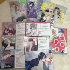 少女漫画　漫画特典　イラストカード　ファイル　シール　まとめ売り　セット
