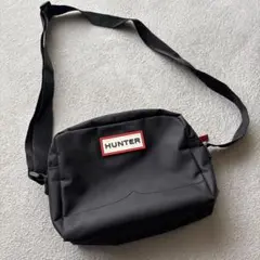 HUNTER ブラック ショルダーバッグ
