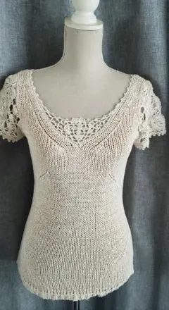 大変美品　EPOCA  素敵なサマーニットトップス